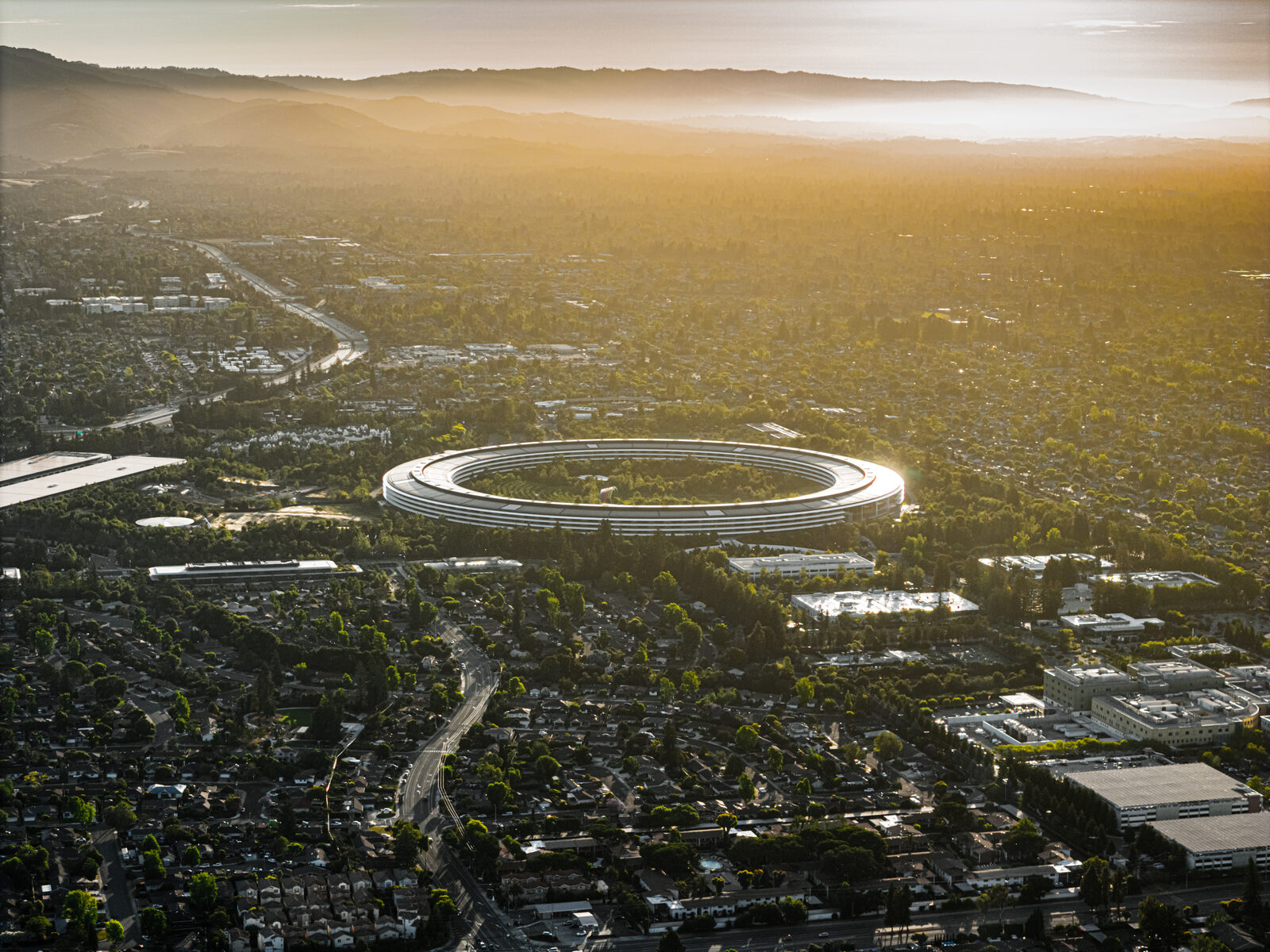 Apple Park aerial view